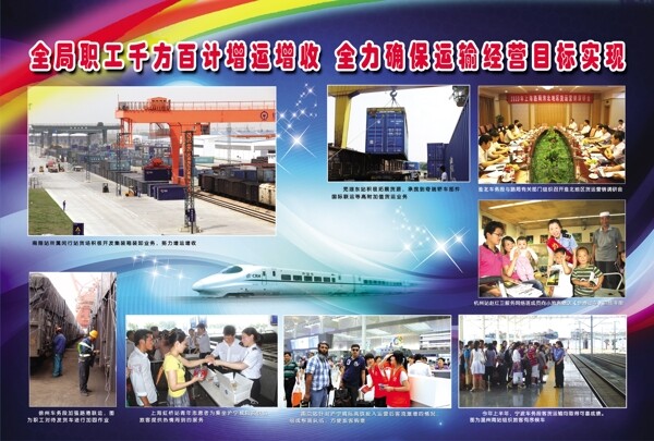 鐵路展板圖片