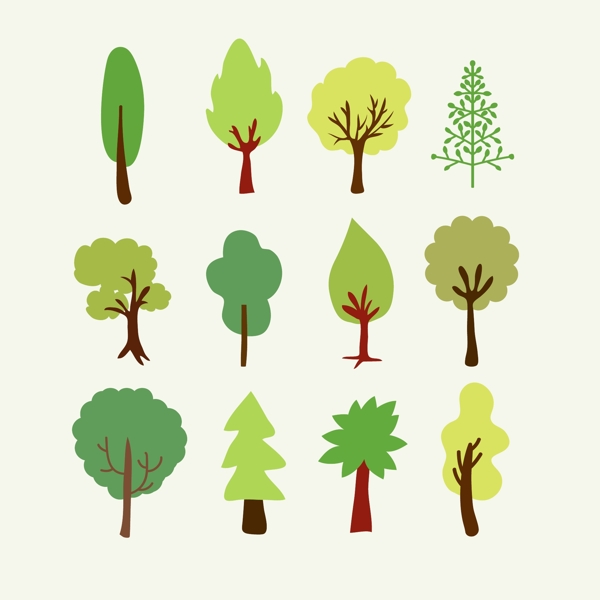 森林树木图形图片