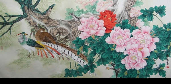工筆花鳥圖片