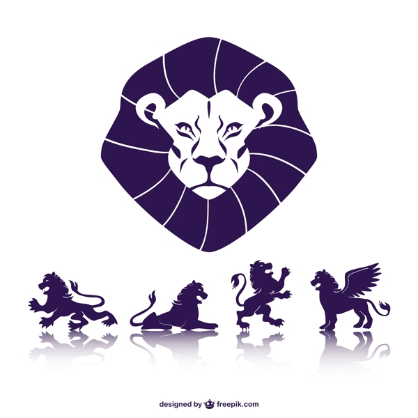 獅子象征圖形