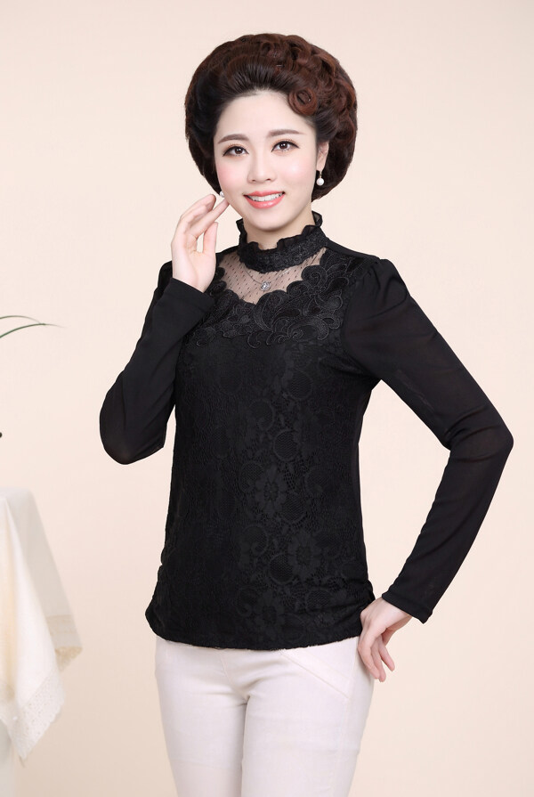 女裝媽媽裝淘寶女裝婦女裝圖片