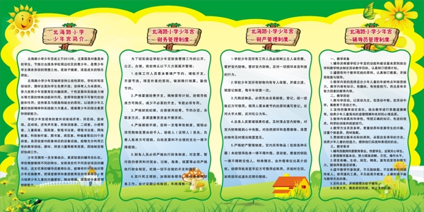 學(xué)校少年宮制度展板圖片