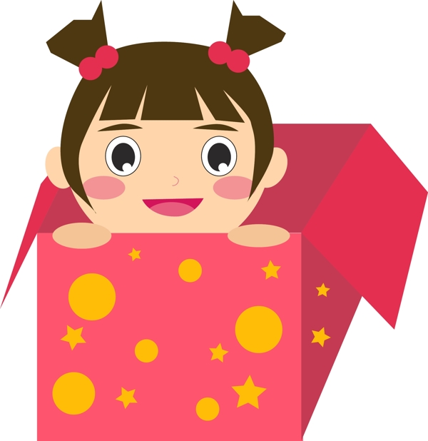 禮物兒童節(jié)的插畫