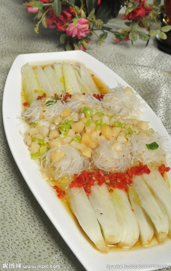 干貝粉絲娃娃菜圖片