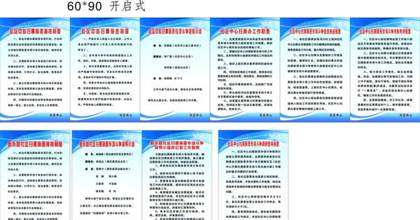 社區(qū)中心掃黑除惡制度牌