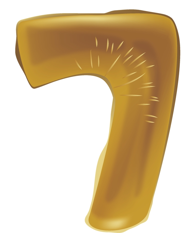 金色創(chuàng)意氣球數(shù)字