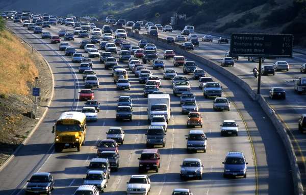 洛杉矶高速公路堵车