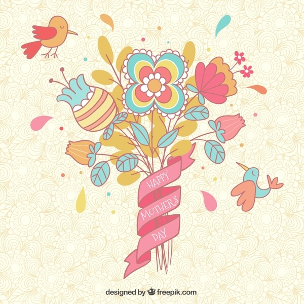 母親節(jié)花卉賀卡
