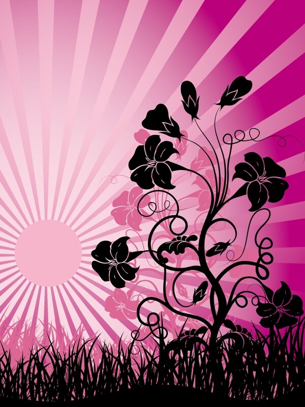 歐美花紋3820矢量EPS