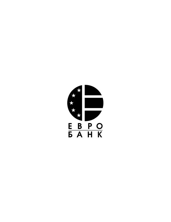 EuroBanklogo设计欣赏EuroBank金融机构LOGO下载标志设计欣赏