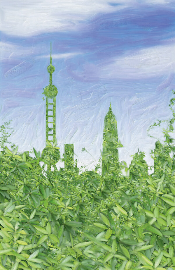 绿色上海图片