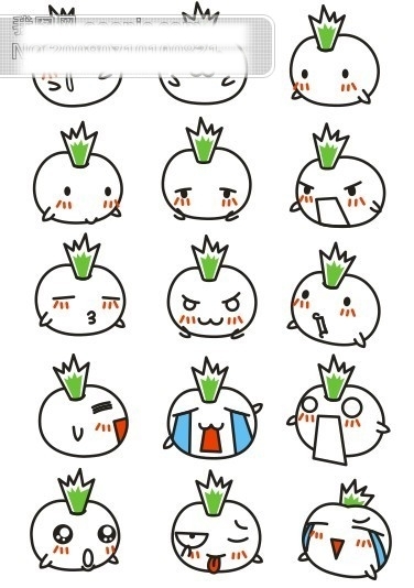 原創(chuàng)一套可愛的卡通造型
