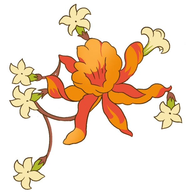 時(shí)尚花紋PSD0061