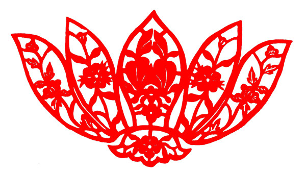 花鳥窗花剪紙民間美術(shù)0087