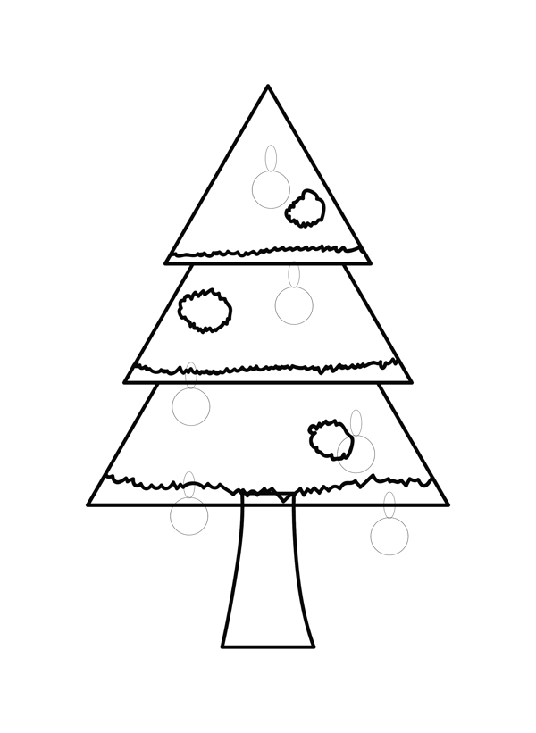 圣诞树的绘制形状