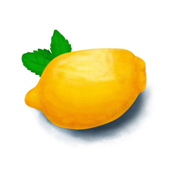 柠檬小插画素材