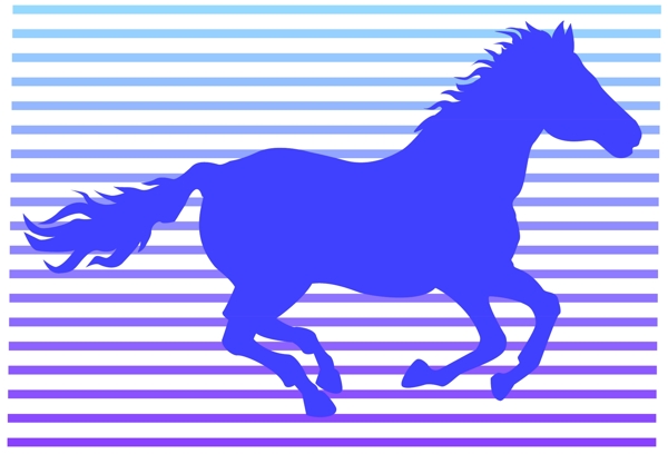 馬常見動物矢量素材EPS格式0021