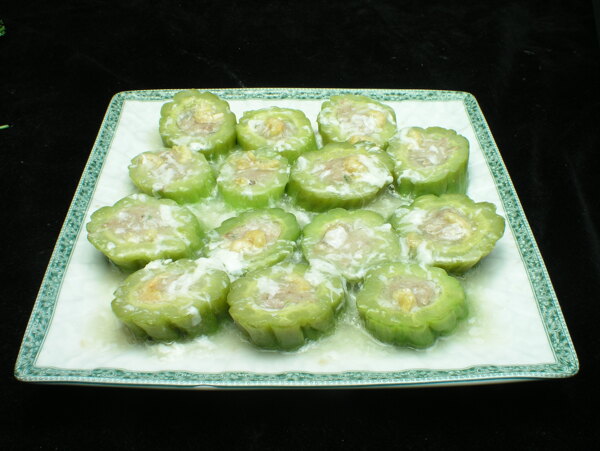 百花讓苦瓜圖片