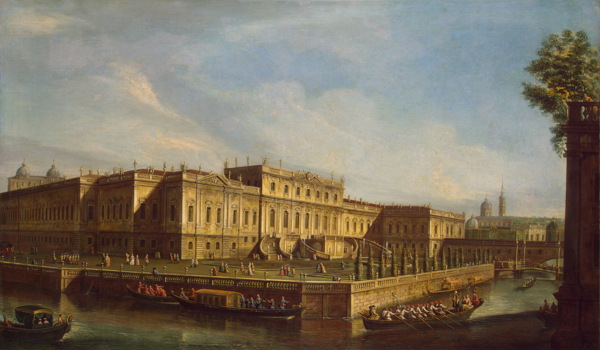 油画伊丽莎白彼得洛芙娜女皇的夏宫图片