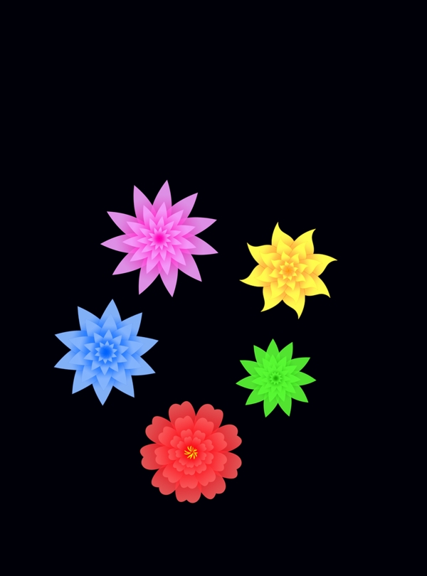 花朵矢量圖