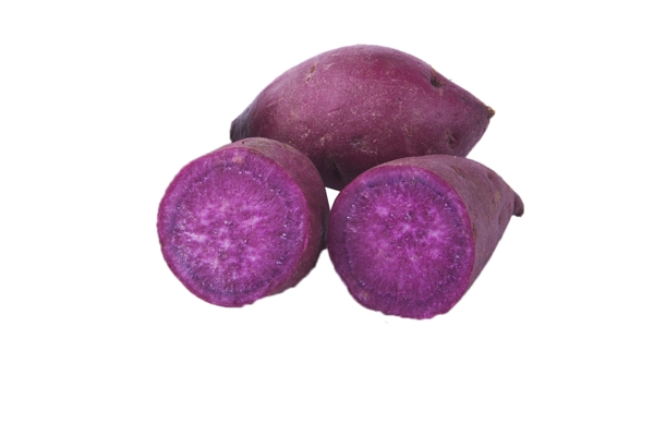 紫色新鲜的大紫薯