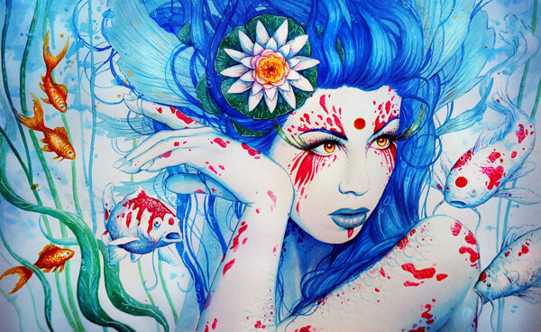 位圖插畫時尚插畫人物插畫插畫師免費(fèi)素材