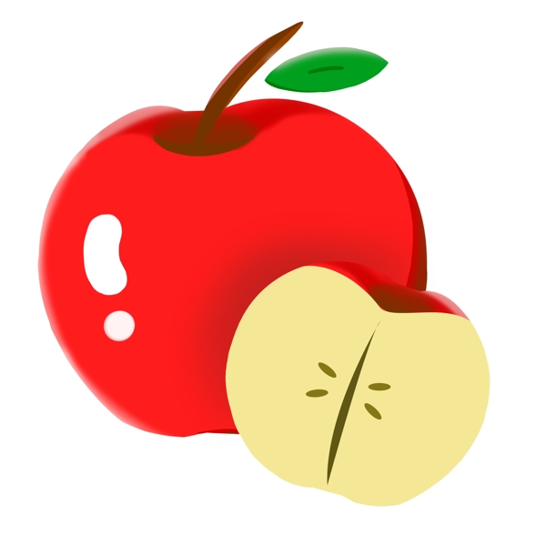 红色漂亮苹果