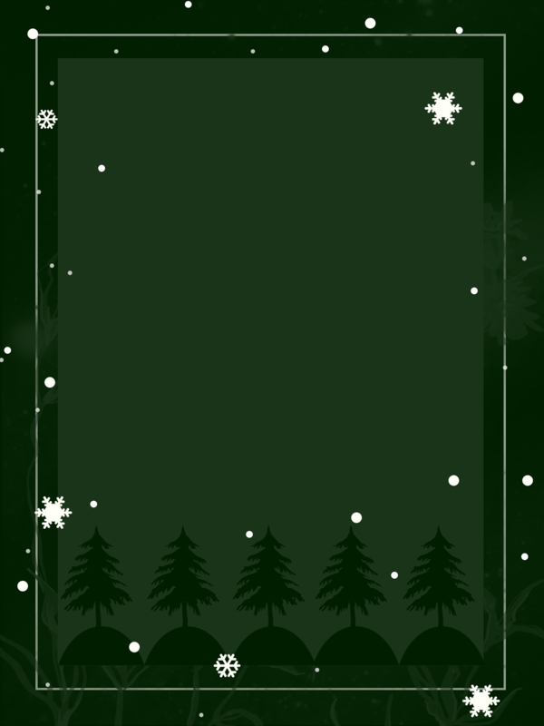 简约圣诞雪景树背景