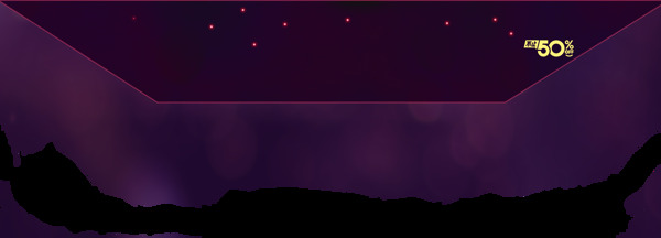 紫色渐变星空元素