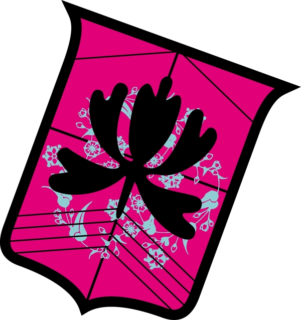 印花矢量圖徽章標(biāo)記色彩黑色綠色免費素材