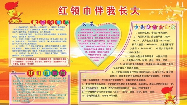 少先隊(duì)展板圖片