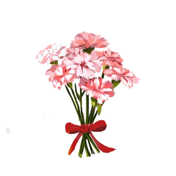 母亲节粉色康乃馨花束