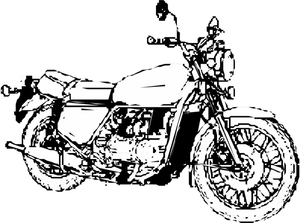 摩托車矢量素材EPS格式0055