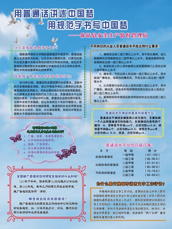 普通話與中國夢(mèng)宣傳圖片