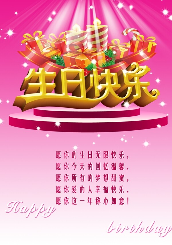 生日快樂海報