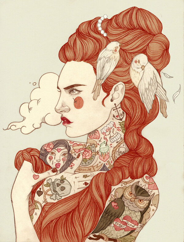 位圖插畫時尚插畫人物插畫時尚插畫免費素材
