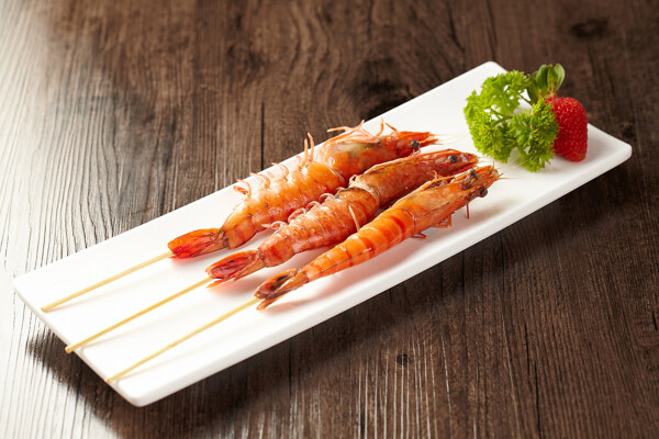 串燒九節(jié)蝦