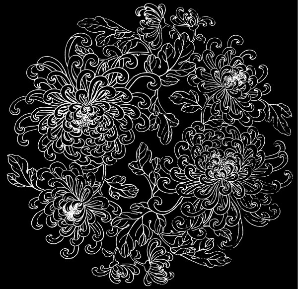 菊花裝飾素材