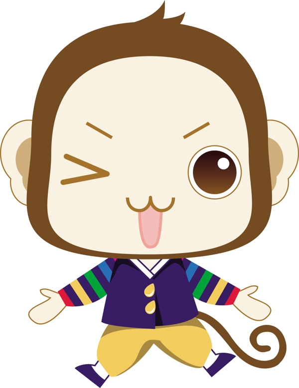 擬人動物矢量AI0106
