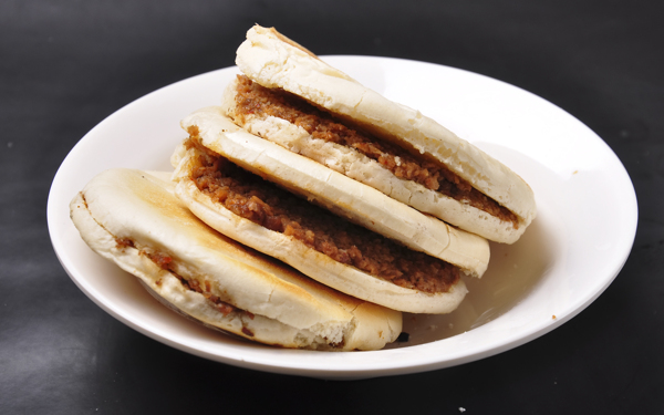 肉夾饃白吉饃燒餅圖片