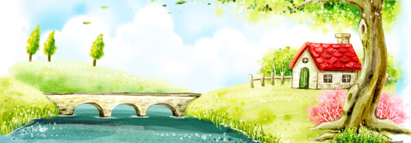 插畫(huà)背景
