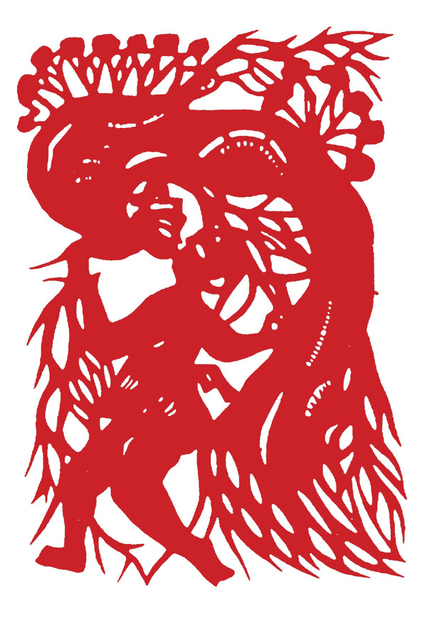 窗花剪紙民間美術(shù)0044