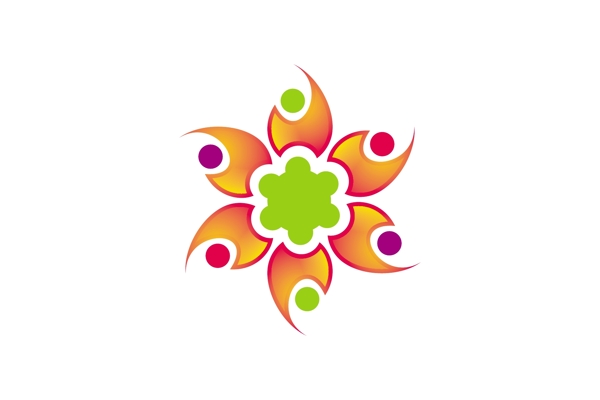 創(chuàng)意花朵logo設計
