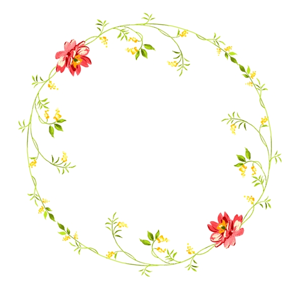 小清新花環(huán)素材