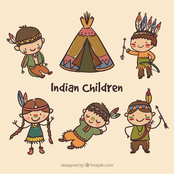 手绘印度儿童包