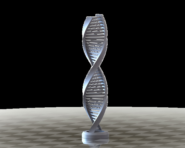 三维打印简单的DNA螺旋