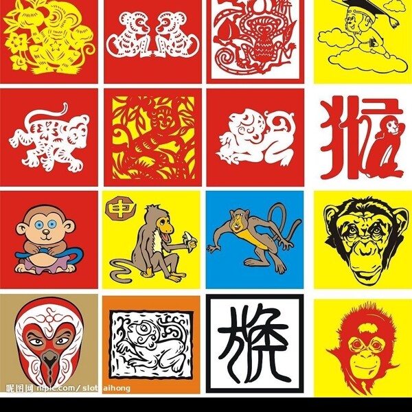 猴子百態(tài)圖片