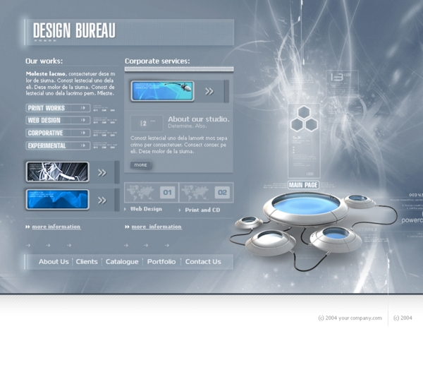 3D外型设计网页模板