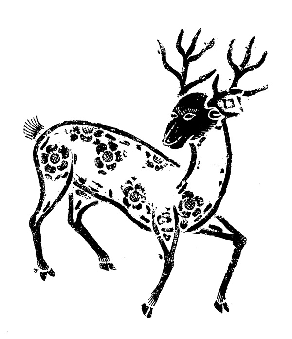 清代動(dòng)物圖案中國傳統(tǒng)圖案0055
