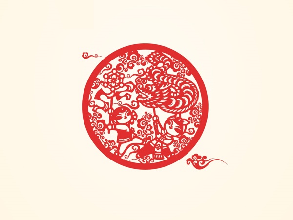 剪紙花紋圖片